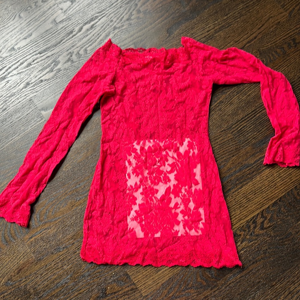 VS lace stretch night tunic with undies